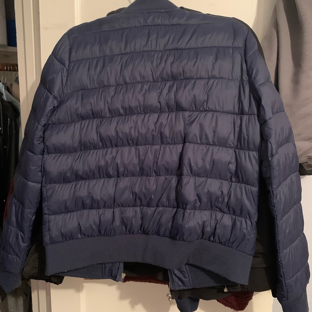 Garage puff bomber jacket